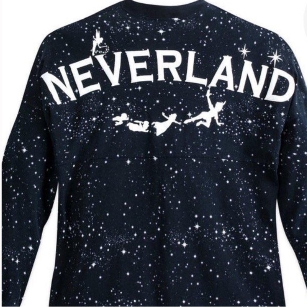Disney Store Neverland Spirit Jersey size Large or Medium BRAND NEW WITH TAG